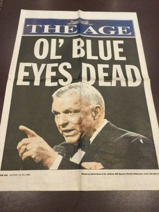 Hollywood Frank Sinatra Paper Poster Ol Blue Eyes Australia