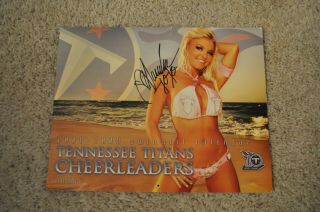 Sexy 2008 2009 Autograph Tennessee Titans Cheerleaders Swimsuit Bikini Calendar