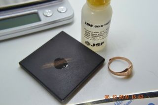 Old Senior Ring And Pin Solid 10k Gold 5 Grams Acid
