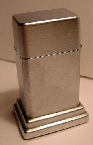 Table Lighter - National City Bank - Evansville Ind - Zippo - Vintage - Barcroft? 3