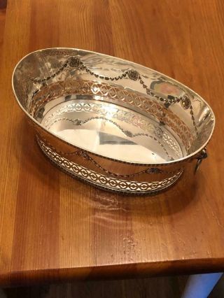 Stunning Solid Silver Large Fruit Basket