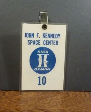 Nasa Gemini 10 Employee Access Badge - John F.  Kennedy Space Center