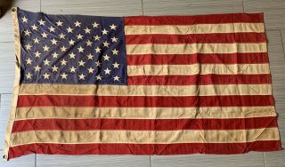 Vintage 50 Star American Flag Defiance 100 Cotton Bunting 5’x3’