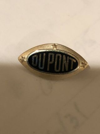 Vintage Dupont 14k Gold Service Pin With 3 Star