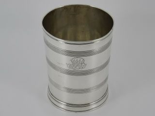 Georgian George Iii Solid Sterling Silver Beaker Tankard London 1794 164g