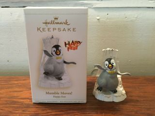 2006 Hallmark Keepsake Christmas Ornament Happy Feet Penguin Mumble Moves