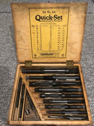 Vintage The Cleveland Twist Drill Co.  Quick Set Adjustable Reamer 44