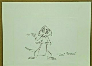 Disney’s Lion King Timon Animation Production Cel Sketch ‘timon’ 16 - 63
