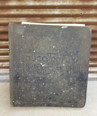 Vintage Dupont Duco - Dulux Paint Chip Service Bulletins Book 1949 - 1954