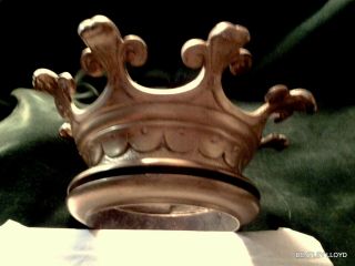 Antique French Gilt Bronze Crown Mount Adornment