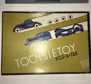 1940s - 50’s Era Tootsietoy Bild - A - Car Box & Parts Box In