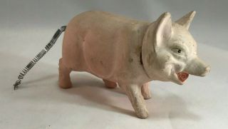 Antique German Pig Candy Container With Tusks And Teeth