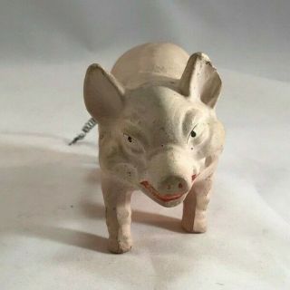 Antique German Pig Candy Container with Tusks and Teeth 2