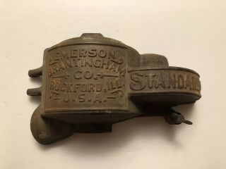 Cast Iron Emerson Brantingham Mower Tool Box Lid And Gear Cover 3