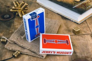 Authentic Jerry ' s Nugget Playing Cards 2 Deck Set 1st Edition Rare Limited 2