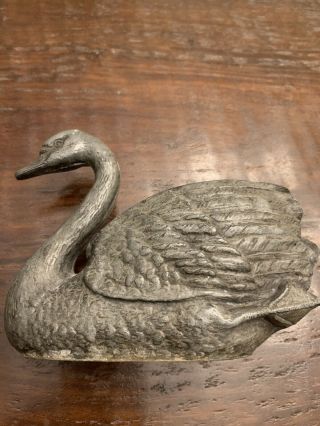 Vintage Petites Choses Metal Swan Flower Frog 2