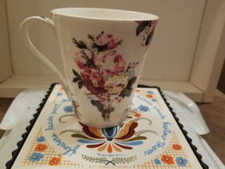 Victoria & Albert Museum V & A Rose Spray Bone China Coffee Tea Cup,  Mug
