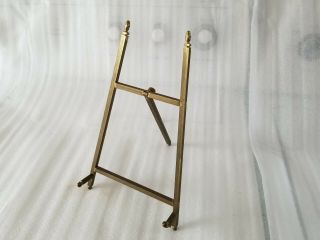 Vintage Art Deco Brass Picture/photo Frame Table Shelf Easel Holder Stand