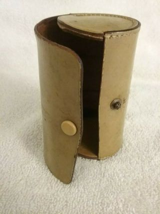 Vintage Leather Shot Glass Case 2