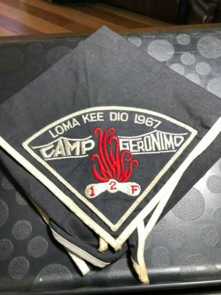 Oa 1967 Area 12f Conclave Neckerchief Camp Geronimo Loma Kee Dio Bv