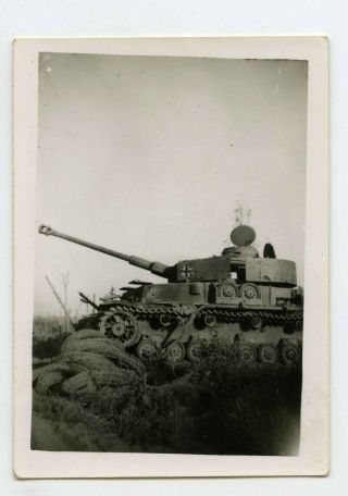 Photo Of A Knocked Out Panzer Iv With Side Skirts On Turret At Anzio?