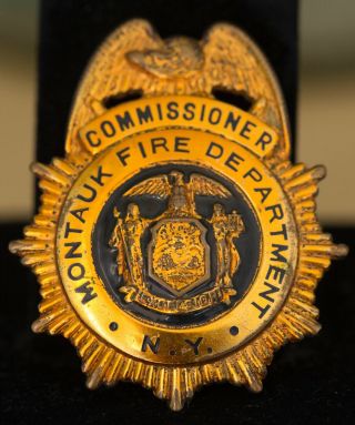 Vintage Montauk York Fire Department Commissioner 