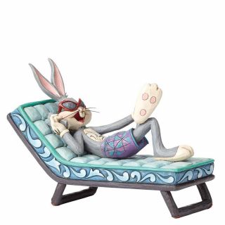 Enesco Looney Tunes Jim Shore Statue Bugs Bunny " Hollywood Hare " Resin Figurine