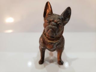 Vintage Metal BOSTON TERRIER Dog Figurine Lighter / Sparking 3