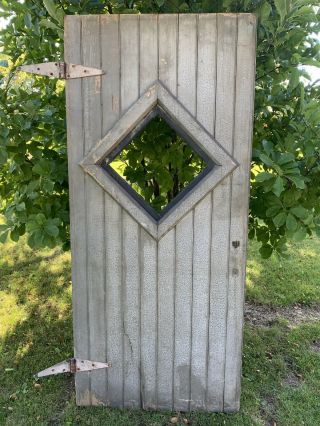 Antique Vintage Wood Barn Door With Hinges