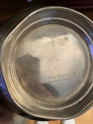 Antique Stamped Paul Revere Sterling Silver Pedestal Bowl Dish