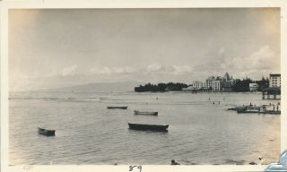 1930s Looking Down To Royal Hawaiian Hotel,  Waikiki Beach Hawaii Photo