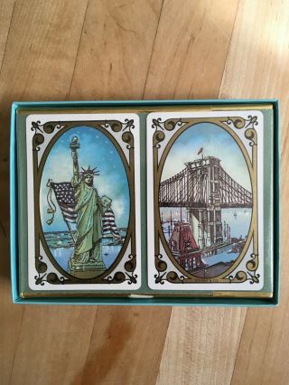 Tiffany & Co.  Playing Cards York - Statue Of Liberty,  Brooklyn Bridge -