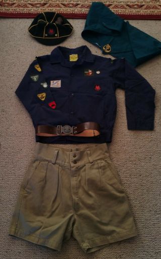 Vintage Complete Boys Scout Uniform 1960 