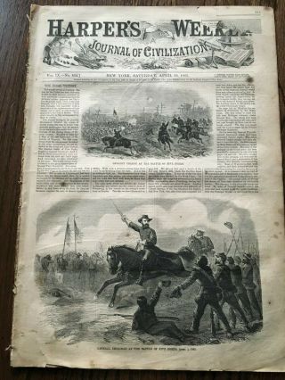 Civil War Is Over Union Confederate Abraham Lincoln 1865 Harpers Weekly