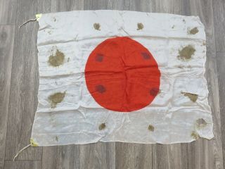 Vintage Authentic Japanese Flag World War Ii Era Possibly Silk