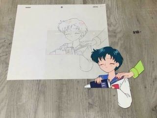 Sailor Moon,  Sailor Mercury,  Ami Mizuno Japanese Anime Animation Cel Japan [c38]