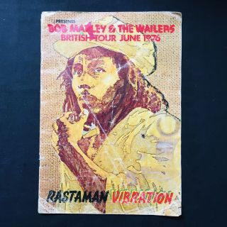 Bob Marley & The Wailers Rastaman Vibration Tour 1976 Programme
