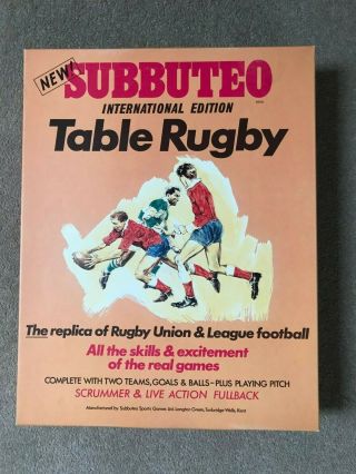 Subbuteo Rugby International Edition (boxed Set) Vintage