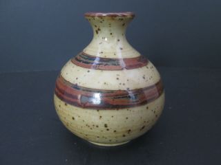 Small Pottery Bud Vase Made In Japan