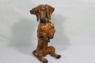 Vintage Rosenthal Porcelain Large Dachshund Dog Theodor Karner