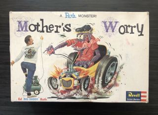 1963 Mother’s Worry Ed “big Daddy” Roth With 1963 Box.  Complete