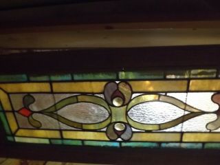 Antique American Stained Glass Window,  Circa 1899
