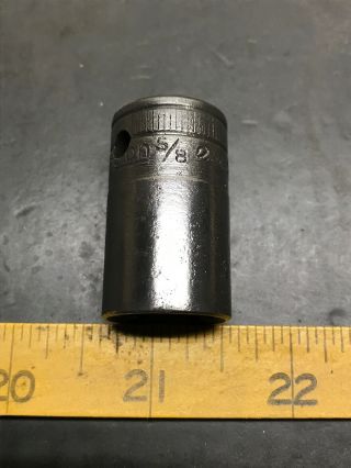 Vintage Snap On SW200 5/8” 12 Point 1/2” Drive Socket 1942 Date Code 2