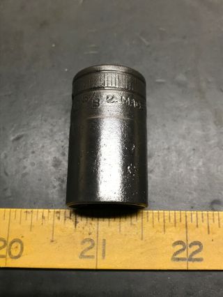 Vintage Snap On SW200 5/8” 12 Point 1/2” Drive Socket 1942 Date Code 3