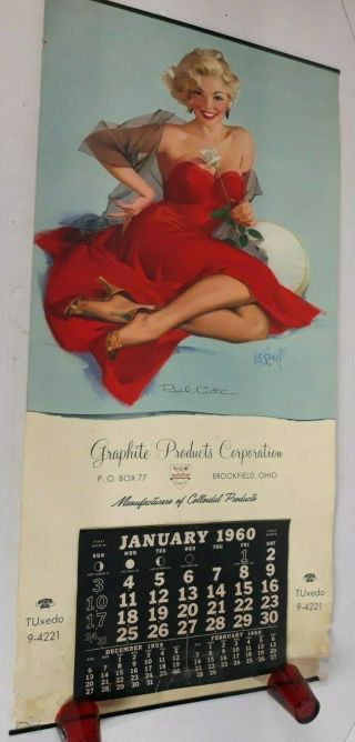 Al Buell Large 1960 Real Cute Pin - Up Marilyn Monroe Complete Calendar