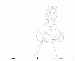 Disney Animation Art Production Drawing Prop Princess Belle Beauty Beast 37