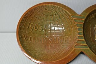 Vintage 1965 Minnesota Twins World Series Red Wing Pottery ash tray 3
