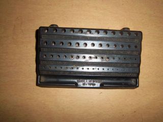Vintage Drill Bit Holder 1 To 60 Drill Stand • Made In U.  S.  A.