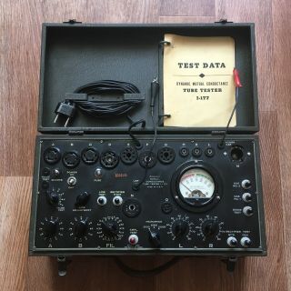 Vintage Military Dynamic Mutual Conductance Tube Tester I - 177
