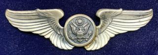 Wwii Ww2 Us Army Air Corps 3 Inch Sterling Aircrew Wings By Robbins Cb